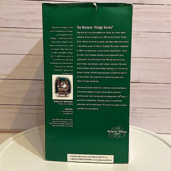 DEPARTMENT 56 - Antiquarian Bookseller - Heritage Village - Dickens Village - Picture 10 of 11